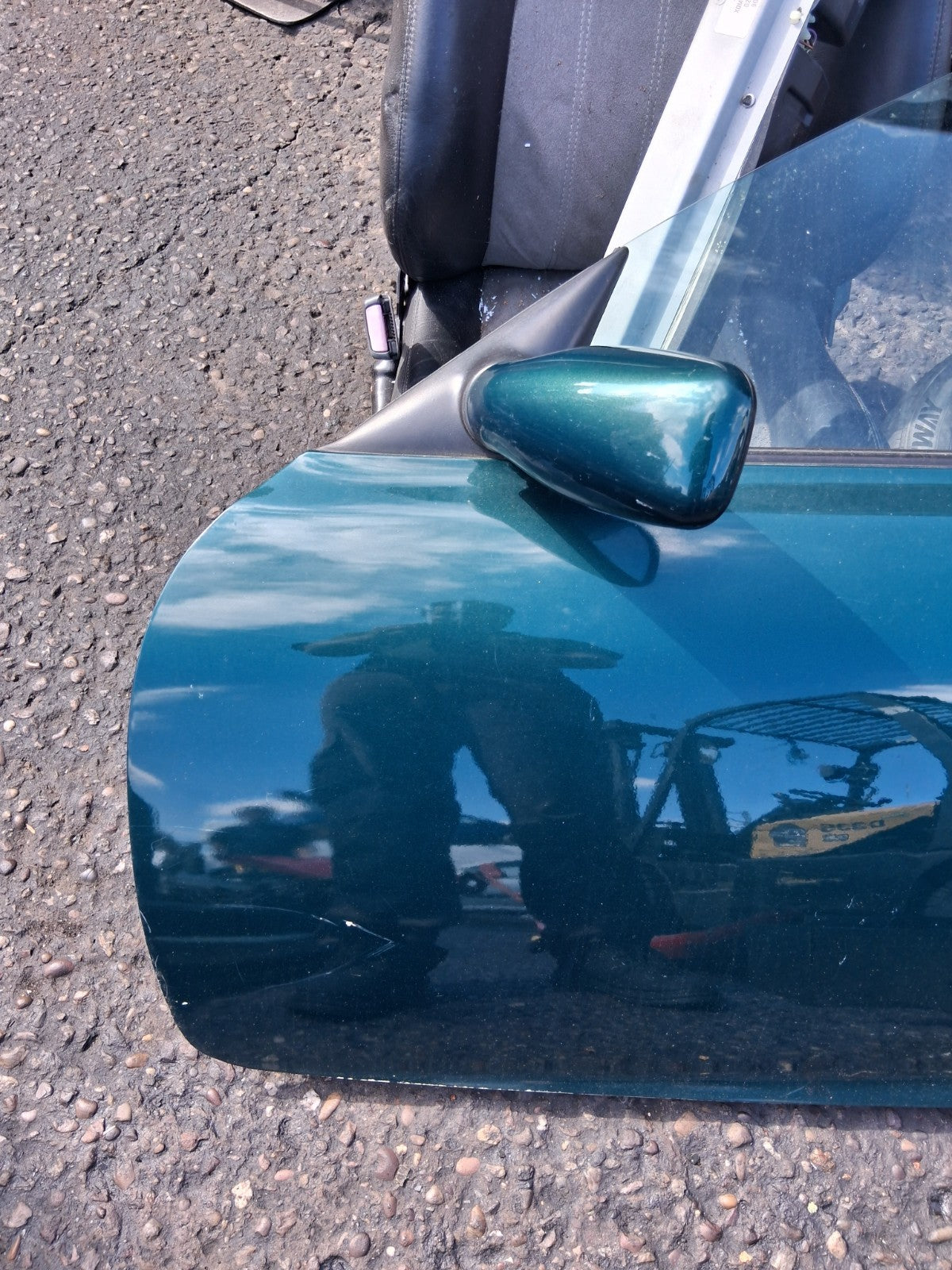 MG MGF 1996 MK1 NSF PASSENGER SIDE FRONT LEFT COMPLETE DOOR GREEN