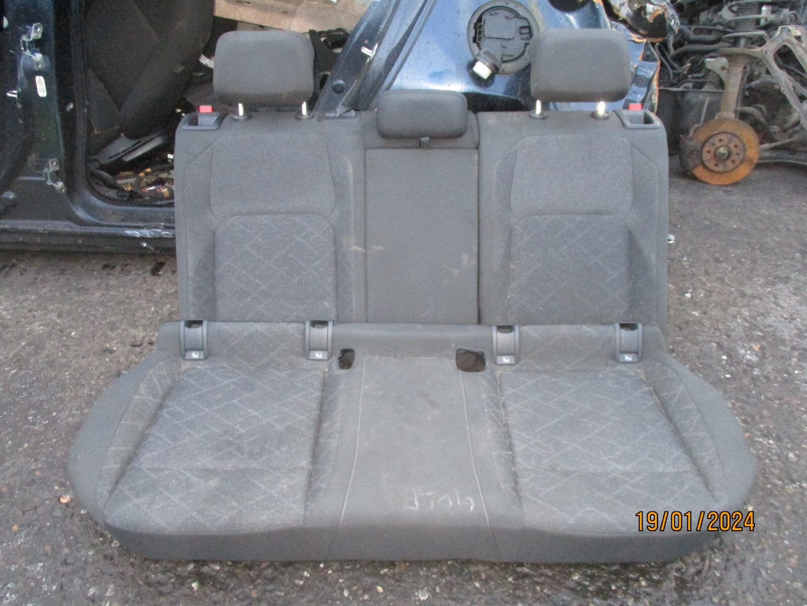 2023 VW VOLKSWAGEN GOLF MK8 ESTATE REAR COMPLETE SEAT BASE & BENCH FABRIC
