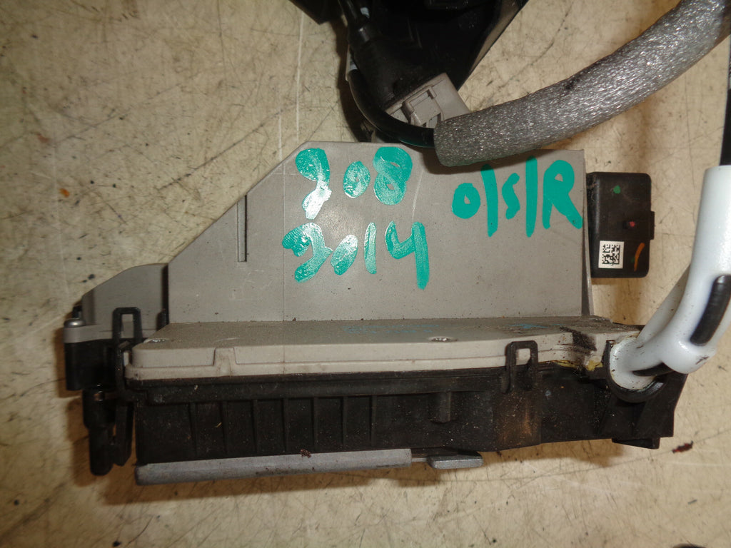 PEUGEOT 208 2014 OSR DRIVER SIDE REAR DOOR LOCK MECHNAISM