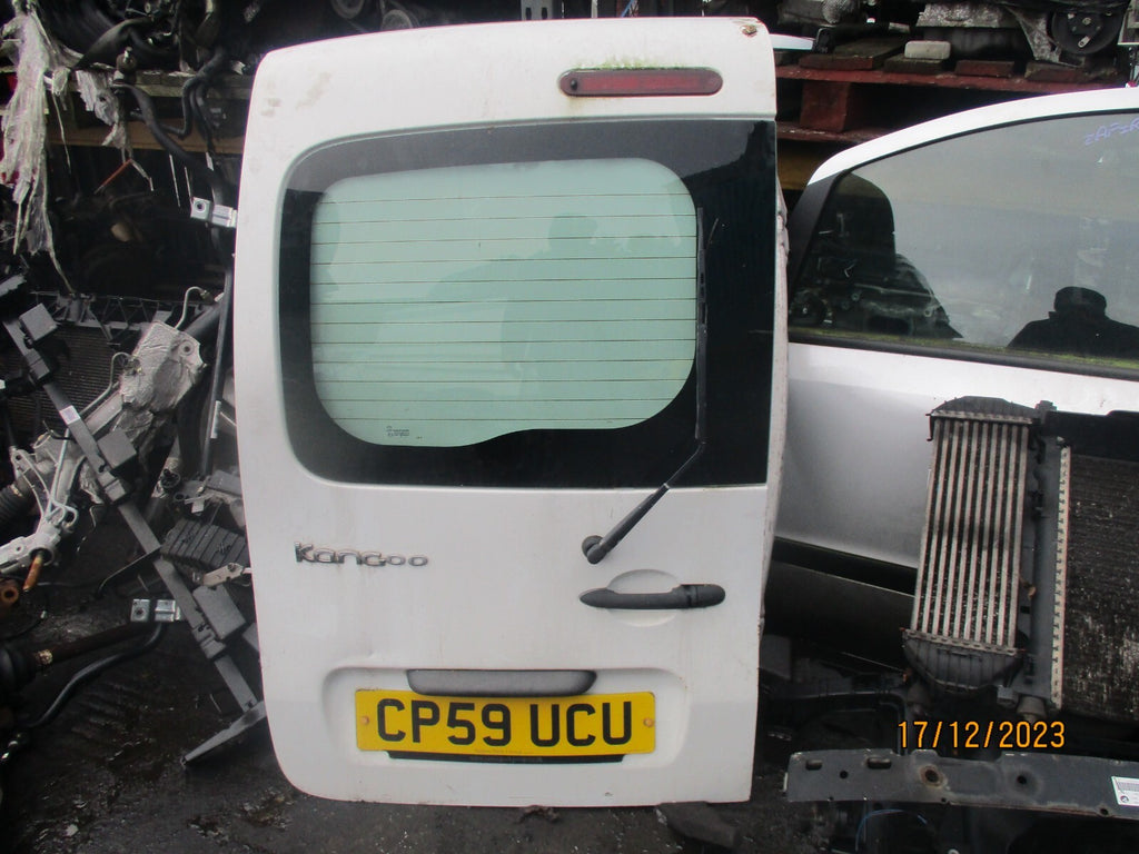 2010 RENAULT KANGOO MK2 NSR PASSENGER SIDE REAR DOOR COMPLETE WITH GLASS WHITE