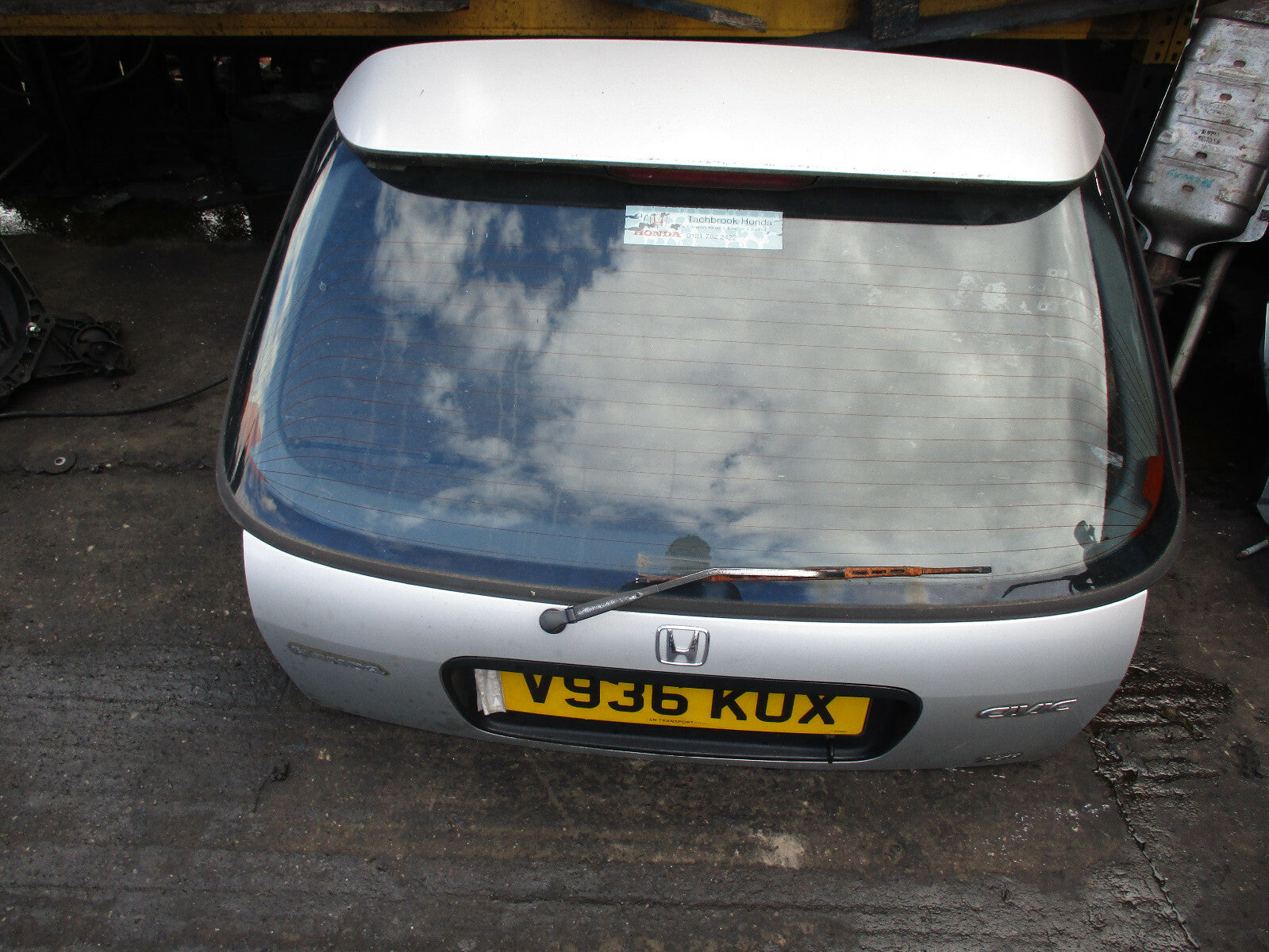 HONDA CIVIC MK6 REAR BOOTLID HATCHBACK TAILGATE SILVER
