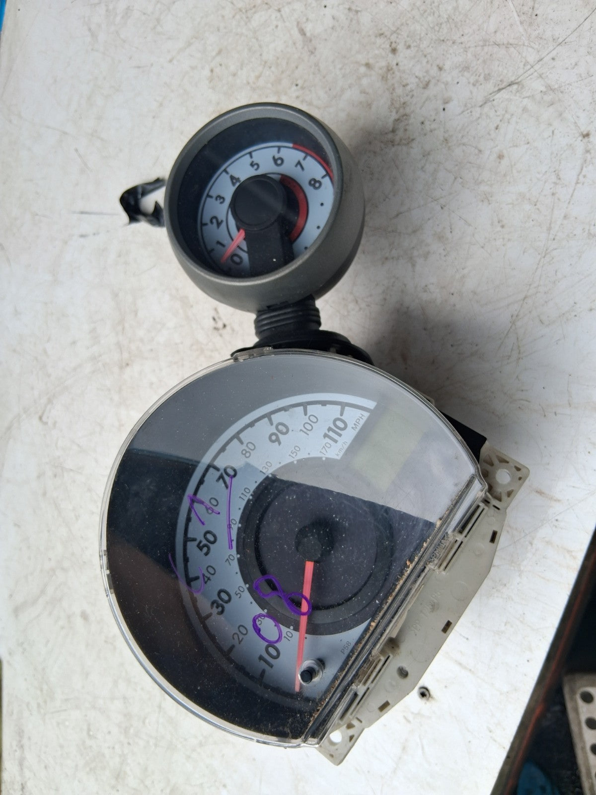 2008 CITROEN C1 MK1 1.0 PETROL SPEEDOMETER INSTRUMENT CLUSTER 838000H072