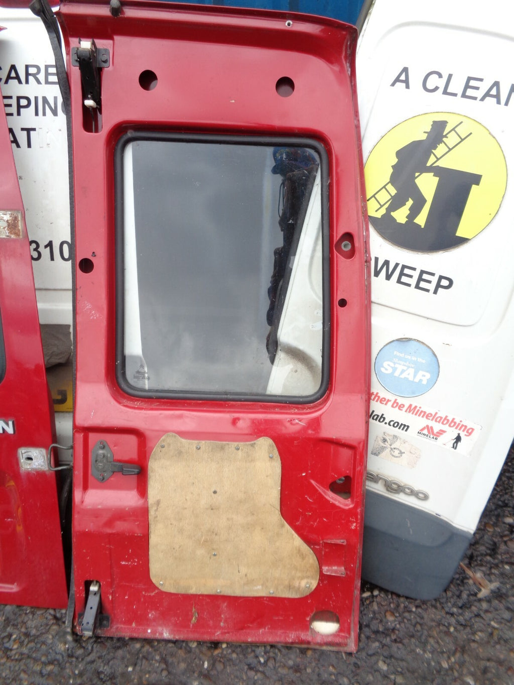 CITROEN C15 D REAR BACK  DOOR PASSENGER SIDE RED