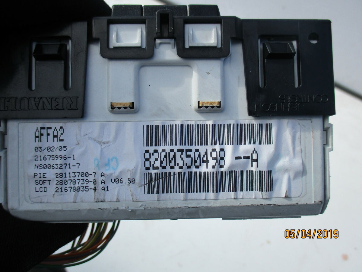 RENAULT MEGANE MK2 CENTRAL DIGITAL DISPLAY SCREEN 8200350498A