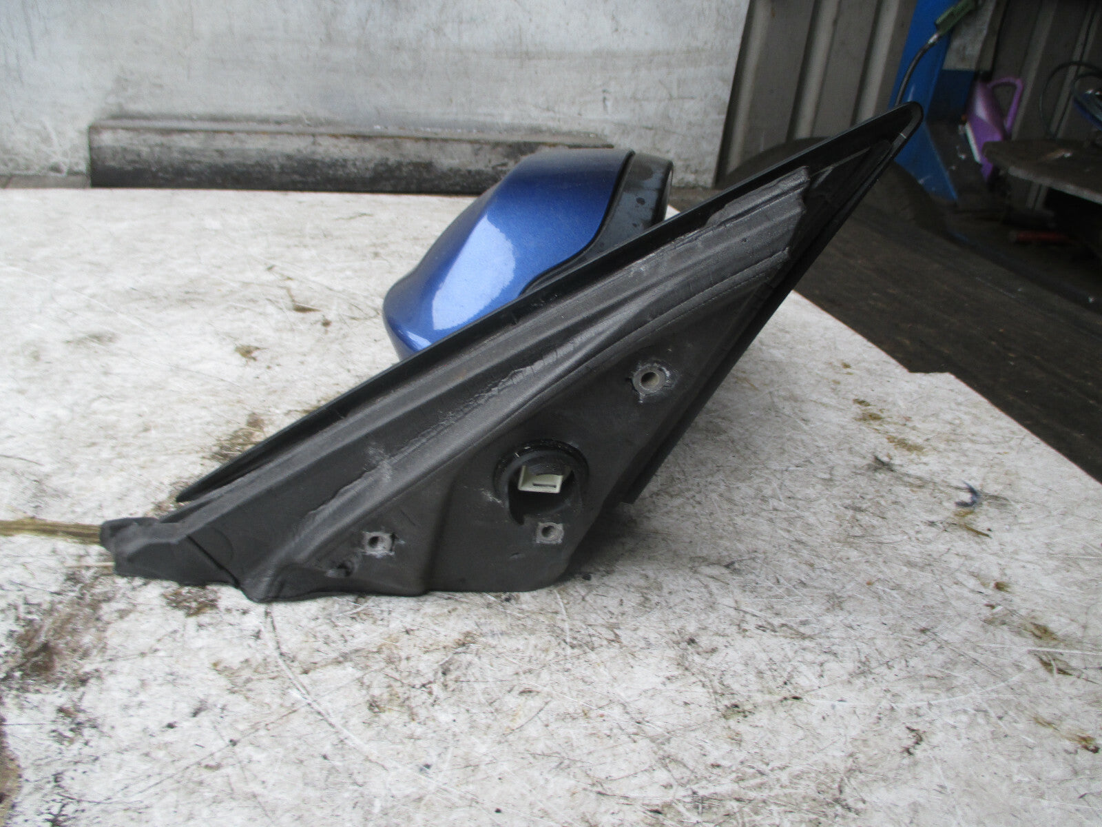 BMW 3 SERIES E90 2008 OS DRIVER SIDE ELECTRIC DOOR WING MIRROR BLUE 7075626