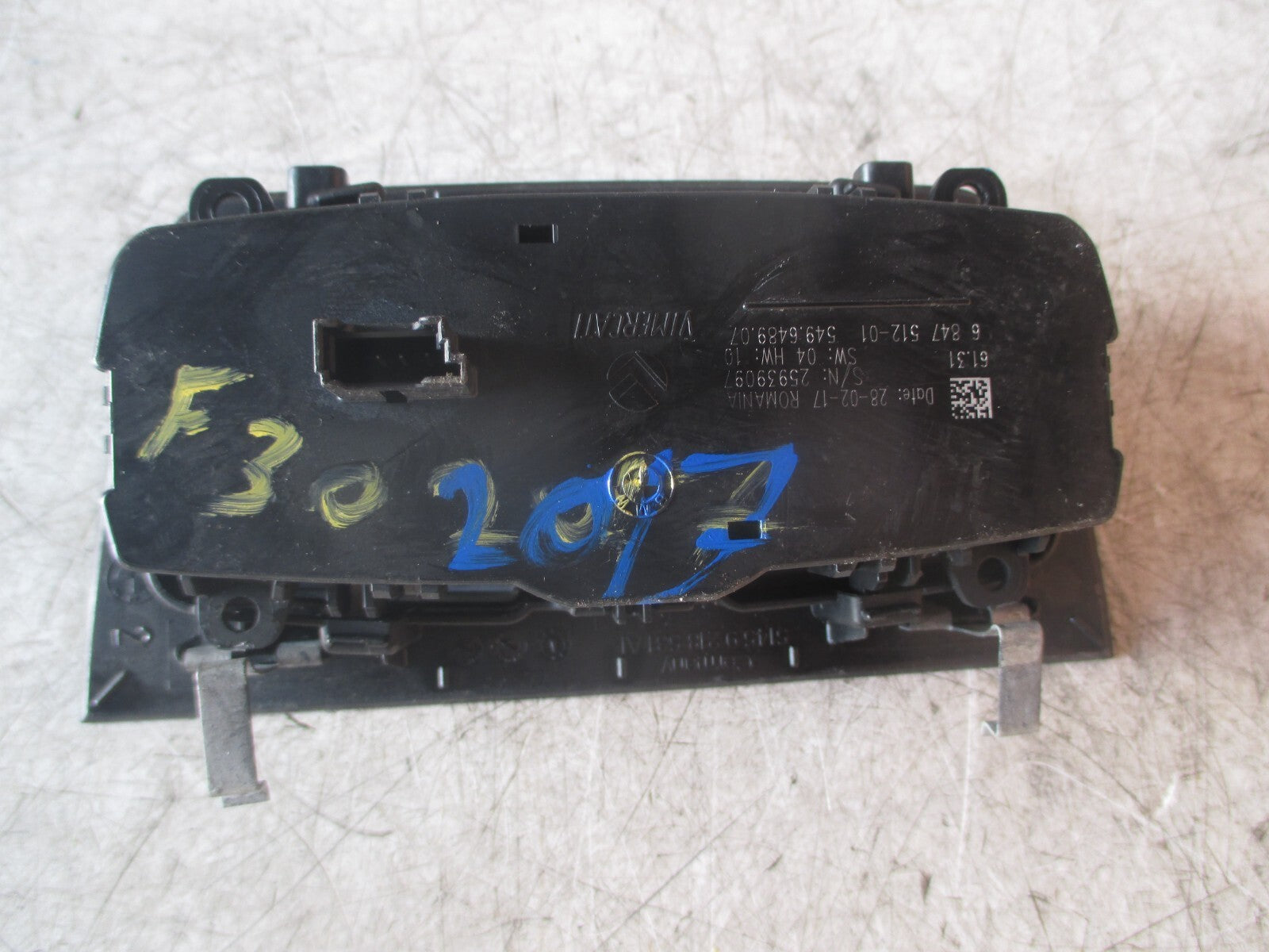 BMW 3 SERIES F30 2017 HEADLIGHT CONTROL SWITCH 684751201