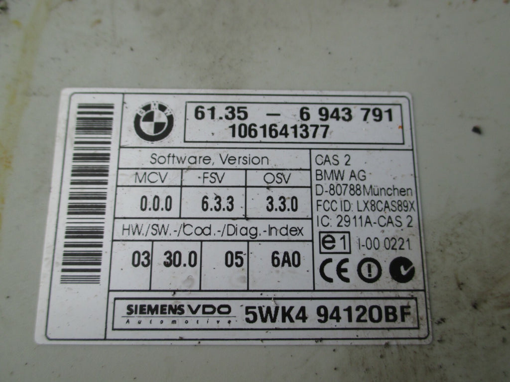 BMW 3 SERIES 2010 E90 KEY READER MODULE 6943791