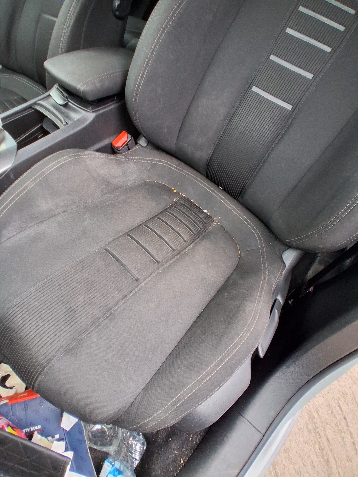 2014 PEUGEOT 308 MK2 NSF PASSENGER SIDE FRONT COMPLETE SEAT HALF LEATHER