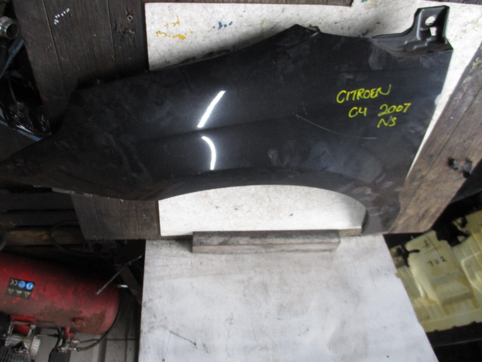 CITROEN C4 2007 NSF PASSENGER SIDE WING PANNEL IN BLACK