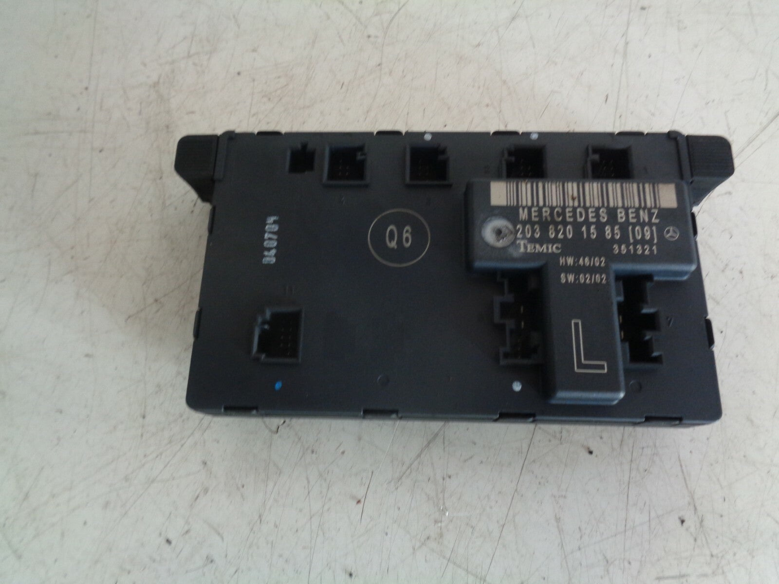 MERCEDES C CLASS 2005 W203 NSF PASSENGER FRONT DOOR CONTROL MODULE  A2038201585