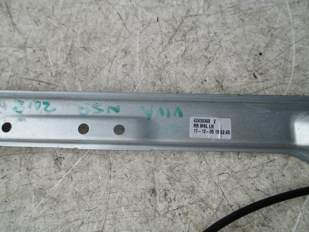 VAUXHALL VIVA 2018 NSR PASSENGER SIDE REAR DOOR WINDOW REGULATOR 42439348