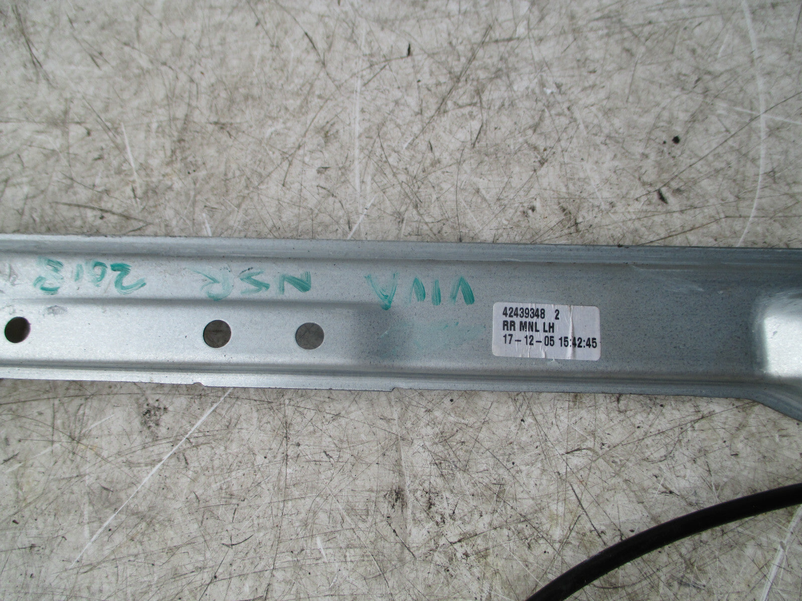 VAUXHALL VIVA 2018 NSR PASSENGER SIDE REAR DOOR WINDOW REGULATOR 42439348