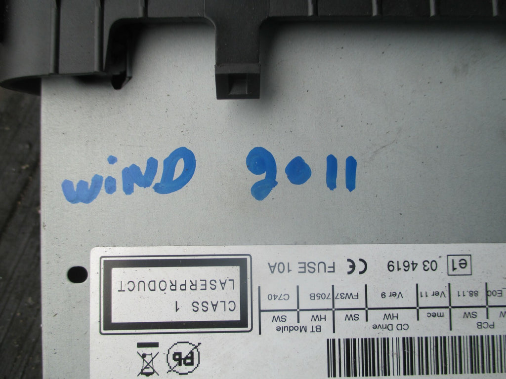 RENAULT WIND 2011 CD RADIO BLUETOOTH 281151461R