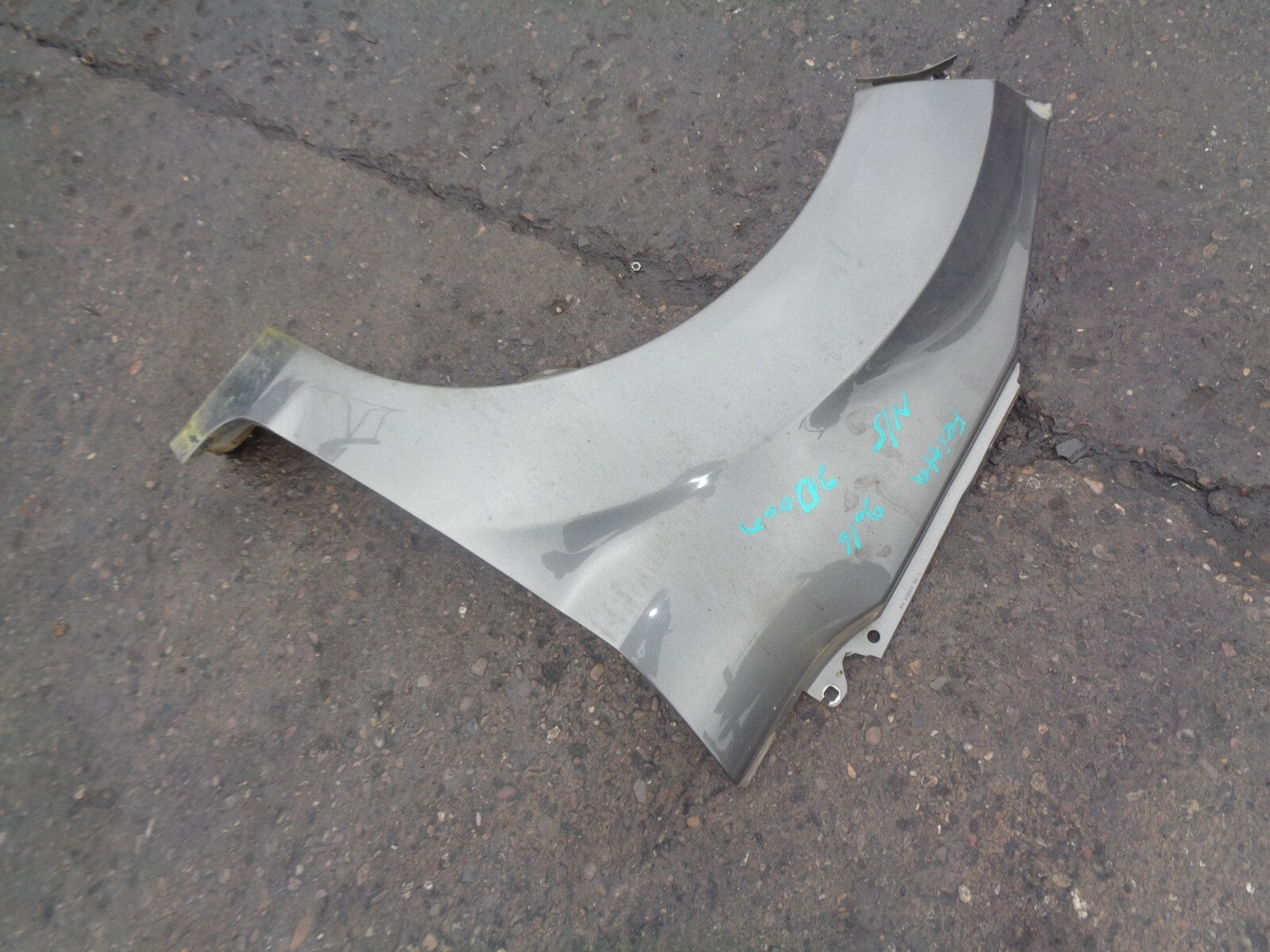 FORD FIESTA MK7 2016 NS PASSENGER SIDE FRONT WING PANEL GREY