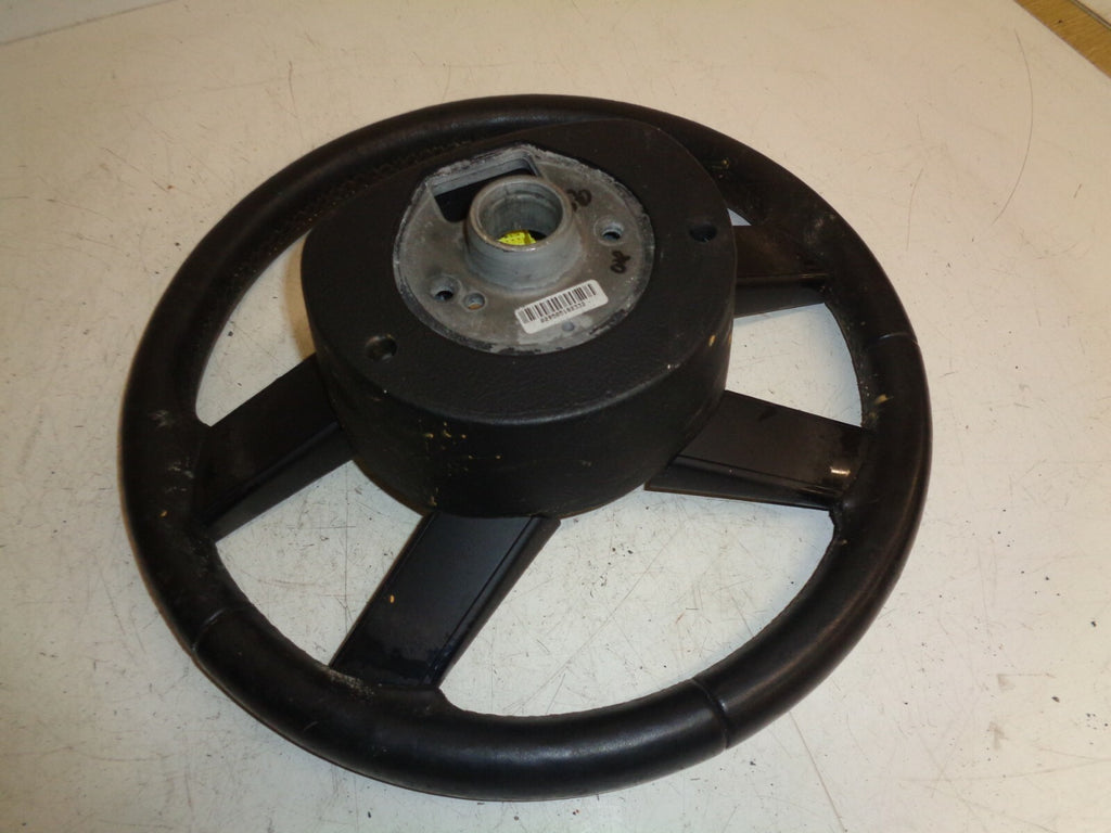 VW VOLKSWAGEN 4 SPOKE BLACK STEERING WHEEL 1T0419091B