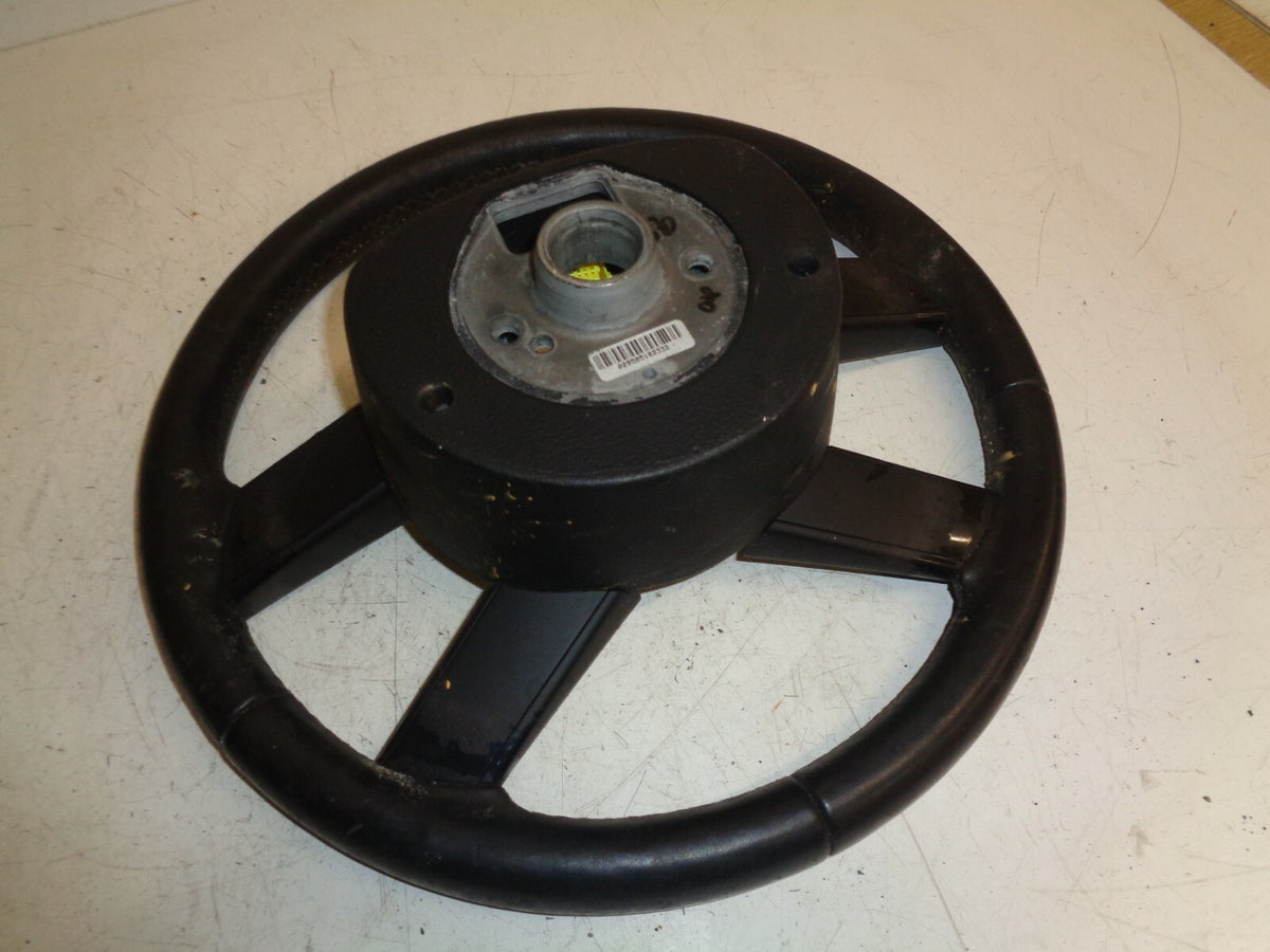 VW VOLKSWAGEN 4 SPOKE BLACK STEERING WHEEL 1T0419091B