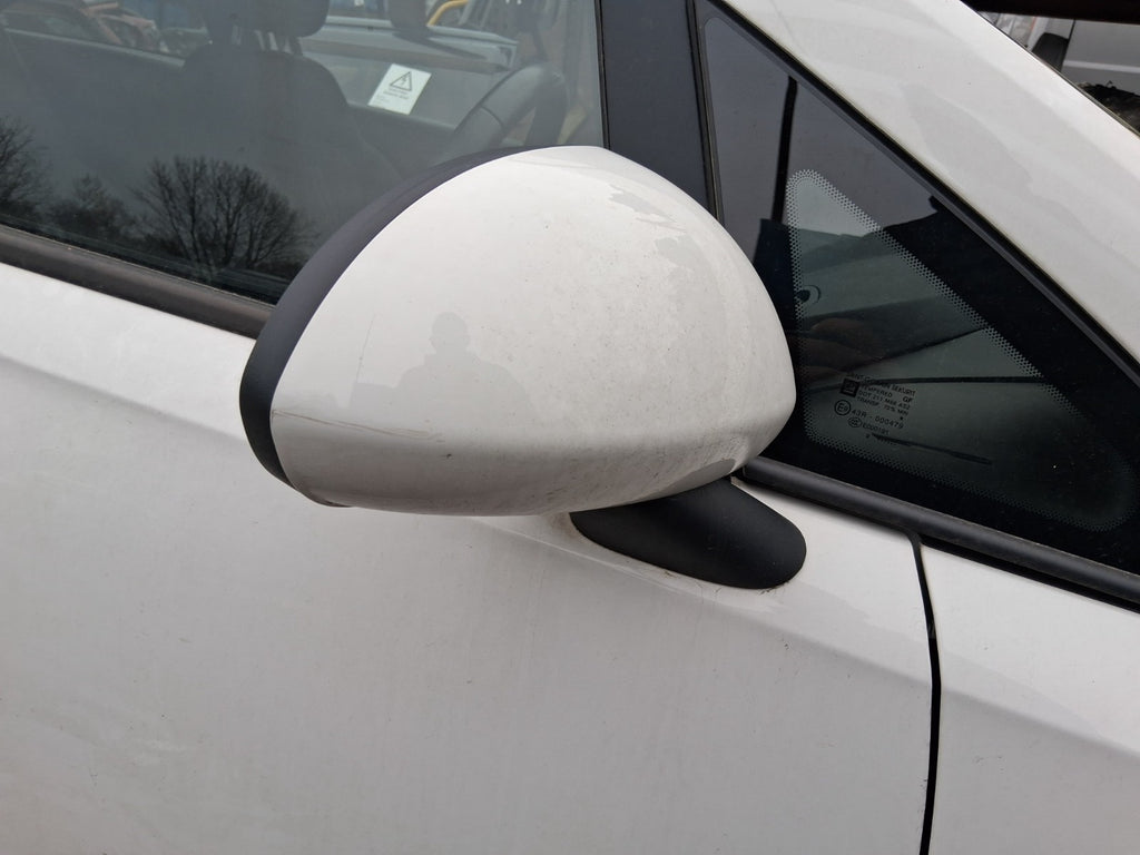 2019 VAUXHALL CORSA E 3 DOOR OS DRIVER SIDE MANUALFOLD WING MIRROR WHITE Z40R