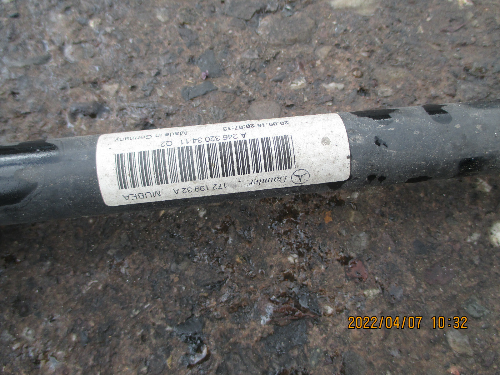 MERCEDES A CLASS W176 2016 FRONT ANTI ROLL SWAY BAR A2463203411