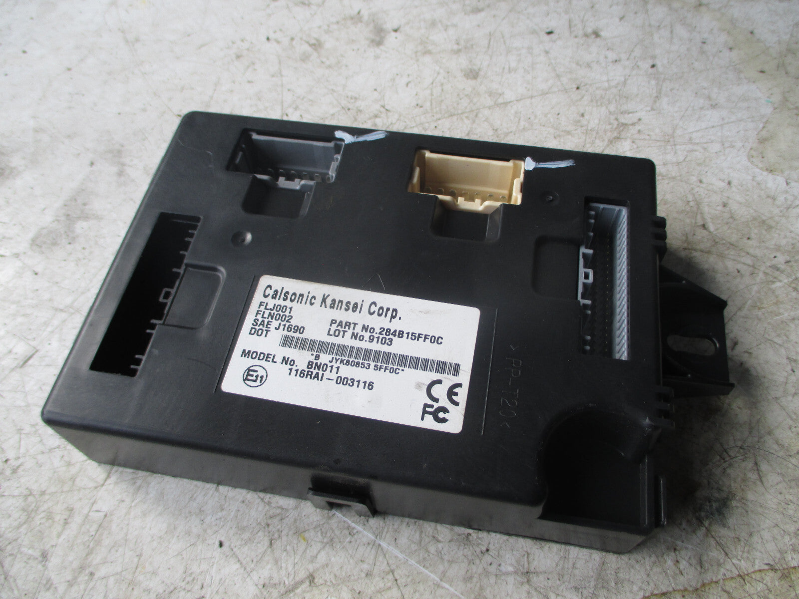 2019 NISSAN MICRA K14 BCM BODY CONTROL MODULE 284B15FF0C