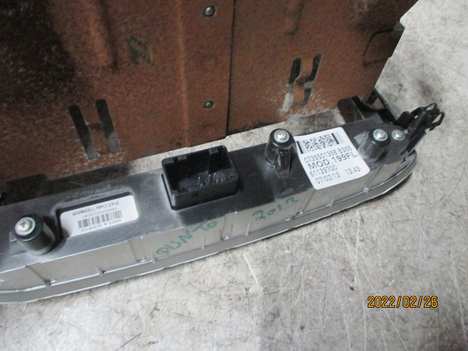 FIAT PUNTO EVO MK3 2013 CENTRE CONSOLE DOOR LOCK HAZARD SWITCH