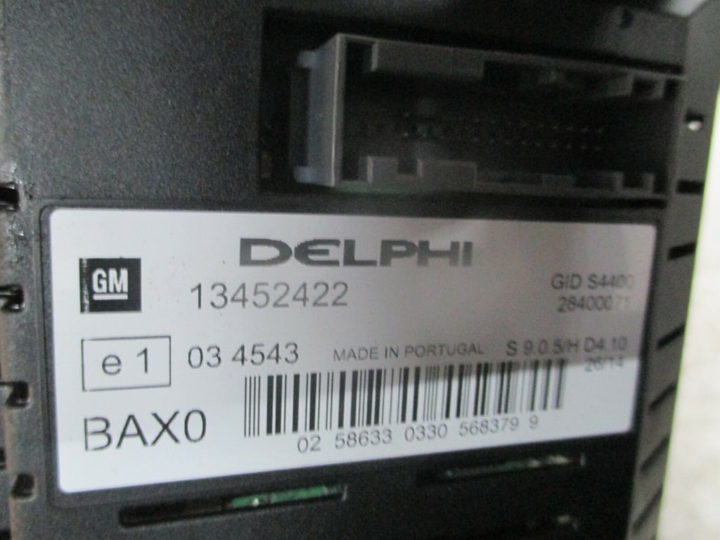 VAUXHALL CORSA D 2011 DASHBOARD SAT NAV DASH RADIO DISPLAY SCREEN 13452422