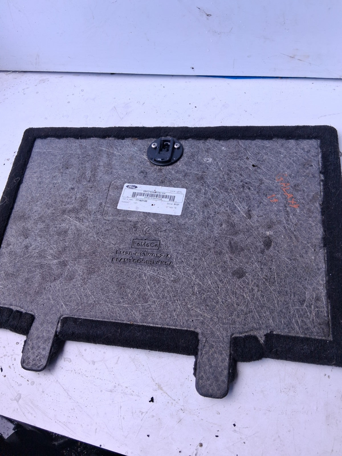 2019 FORD GALAXY MK4 BLACK SUBWOOFER LID COVER 17165100