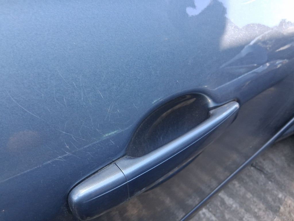2006 PEUGEOT 307 OSR DRIVER SIDE REAR COMPLETE DOOR IRON GREY METALLIC EZWD