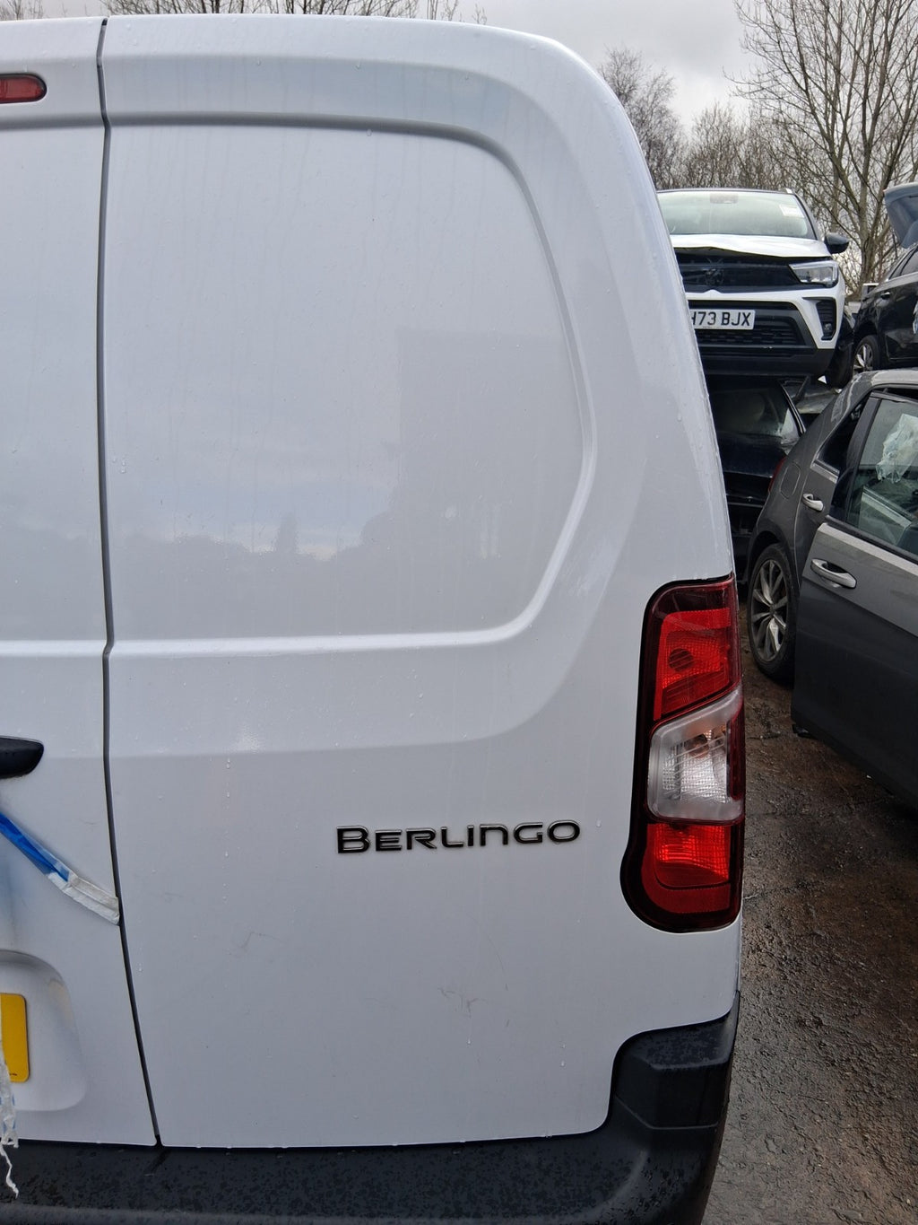 2024 CITROEN BERLINGO MK3 K9 OSR DRIVER SIDE REAR RIGHT COMPLETE DOOR WHITE