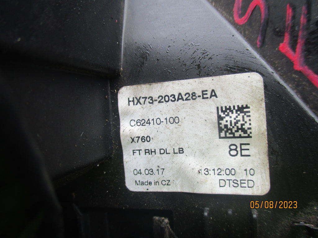 JAGUAR XE 2017 OSF DRIVER SIDE DOOR LOCK MECHANISM HX73203A28EA