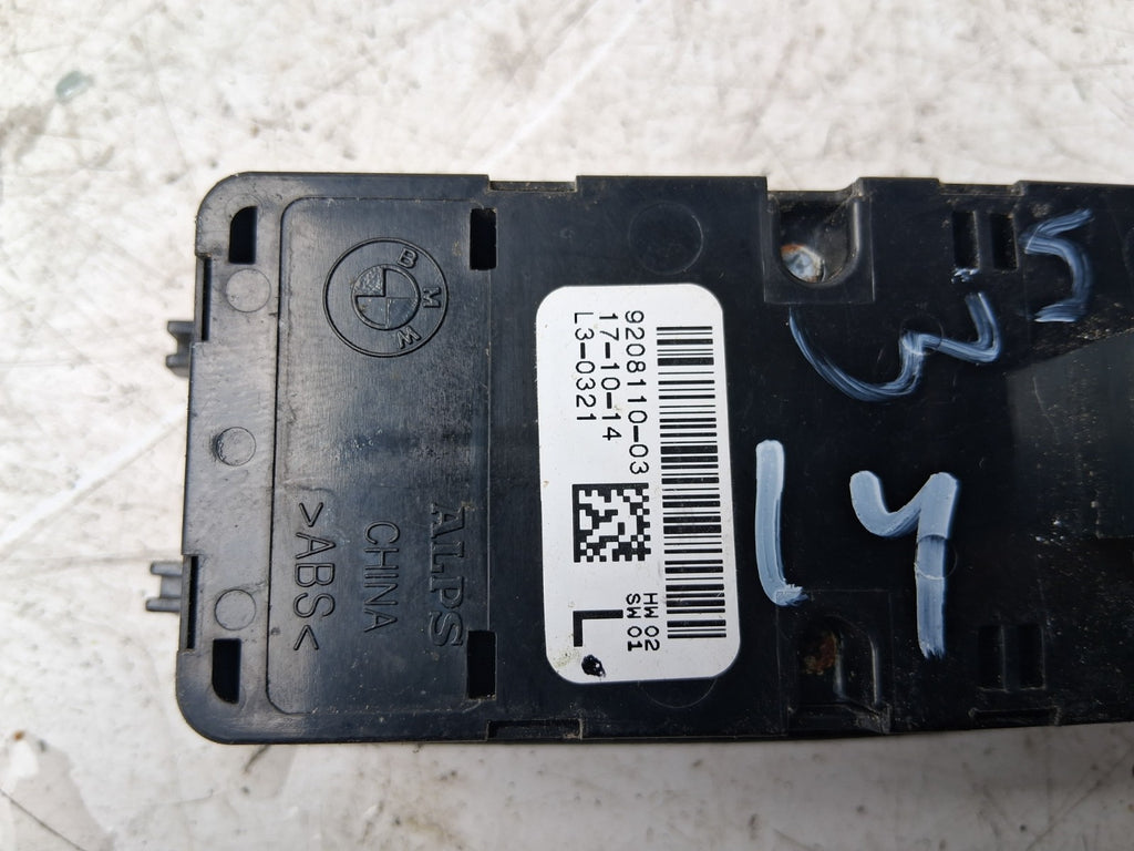 2014 BMW 3 SERIES F30 OSF DRIVER SIDE FRONT RIGHT WINDOW SWITCH 9208110