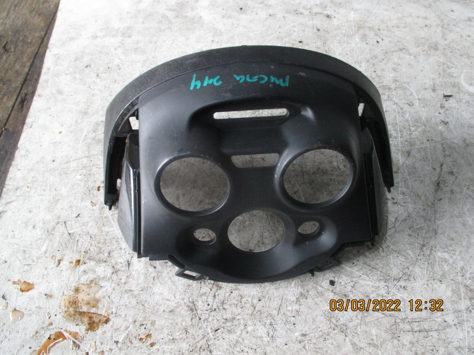 NISSAN MICRA K13 2014 HEATER CONTROLS COVER PANEL TRIM