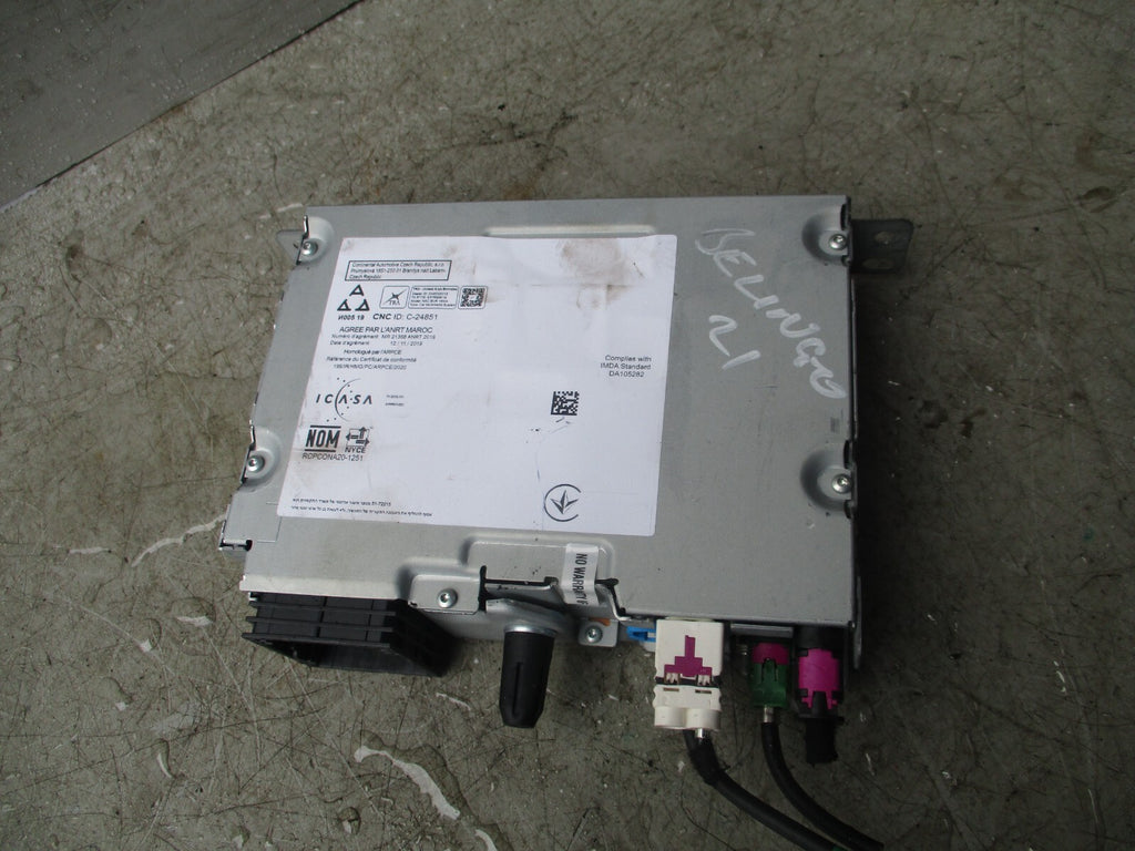 2021 CITROEN BERLINGO RADIO SAT NAV HEAD UNIT 9839633680