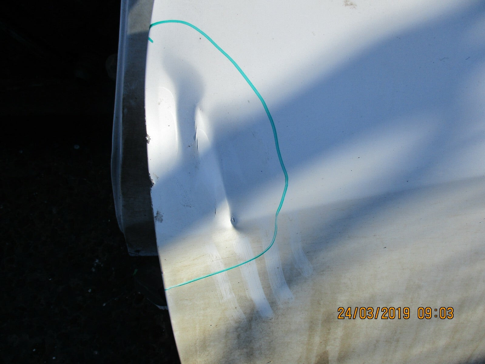 SUZUKI CELERIO LF (MK1) NSF PASSENGER SIDE FRONT BARE DOOR WHITE (DAMAGED)