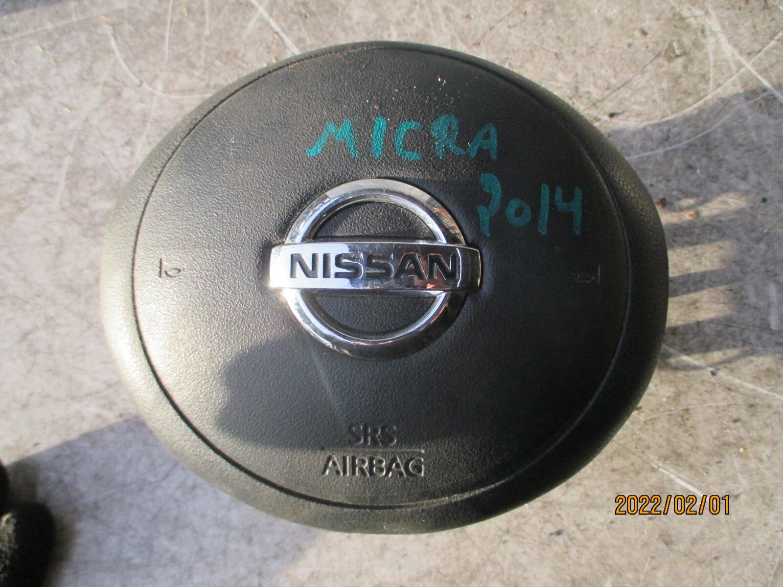 NISSAN MICRA K13 2014 STEERING WHEEL SAFETY BAG