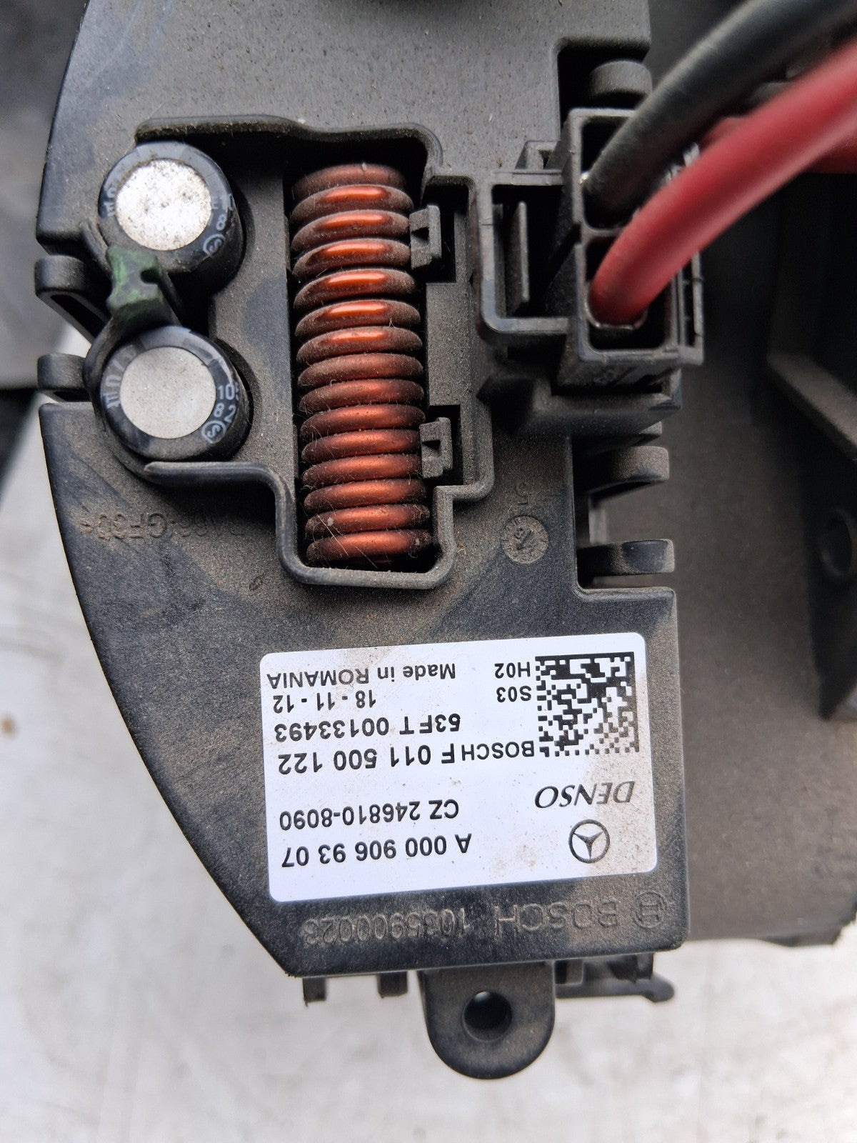 2021 MERCEDES BENZ SPRINTER W907 HEATER BLOWER MOTOR FAN A0008308002