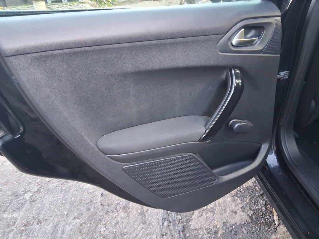 2014 PEUGEOT 208 NSR PASSENGER SIDE REAR LEFT COMPLETE DOOR PEARL BLACK KTV