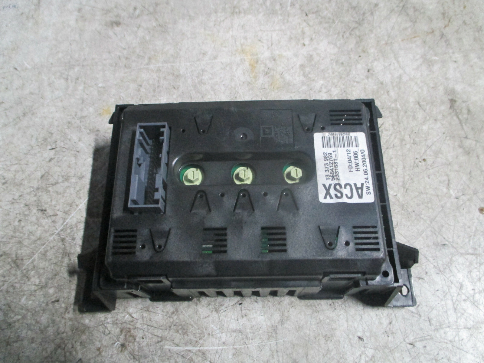 VAUXHALL ASTRA H 2012 DIGITAL DASHBOARD DISPLAY SCREEN 13373982