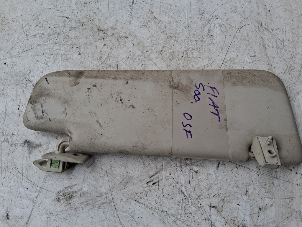 2015 FIAT 500 LOUNGE OSF DRIVER SIDE FRONT RIGHT SUN VISOR SHADE