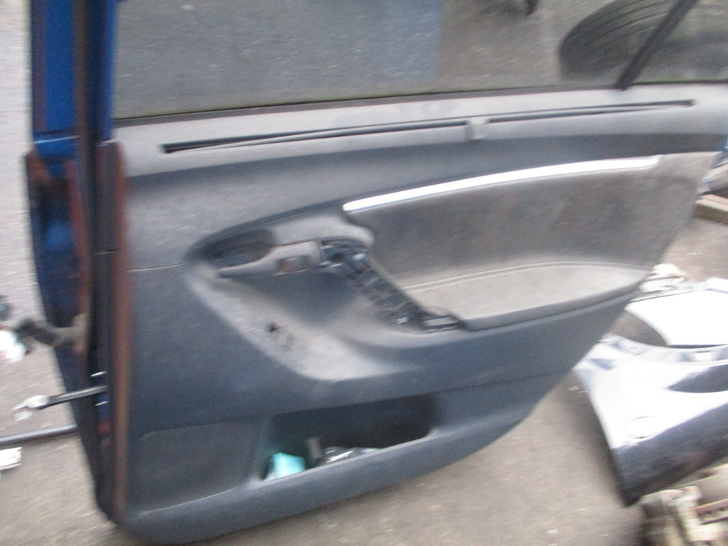 TOYOTA VERSO 2013 OSR DRIVER SIDE REAR COMPLETE DOOR BLUE