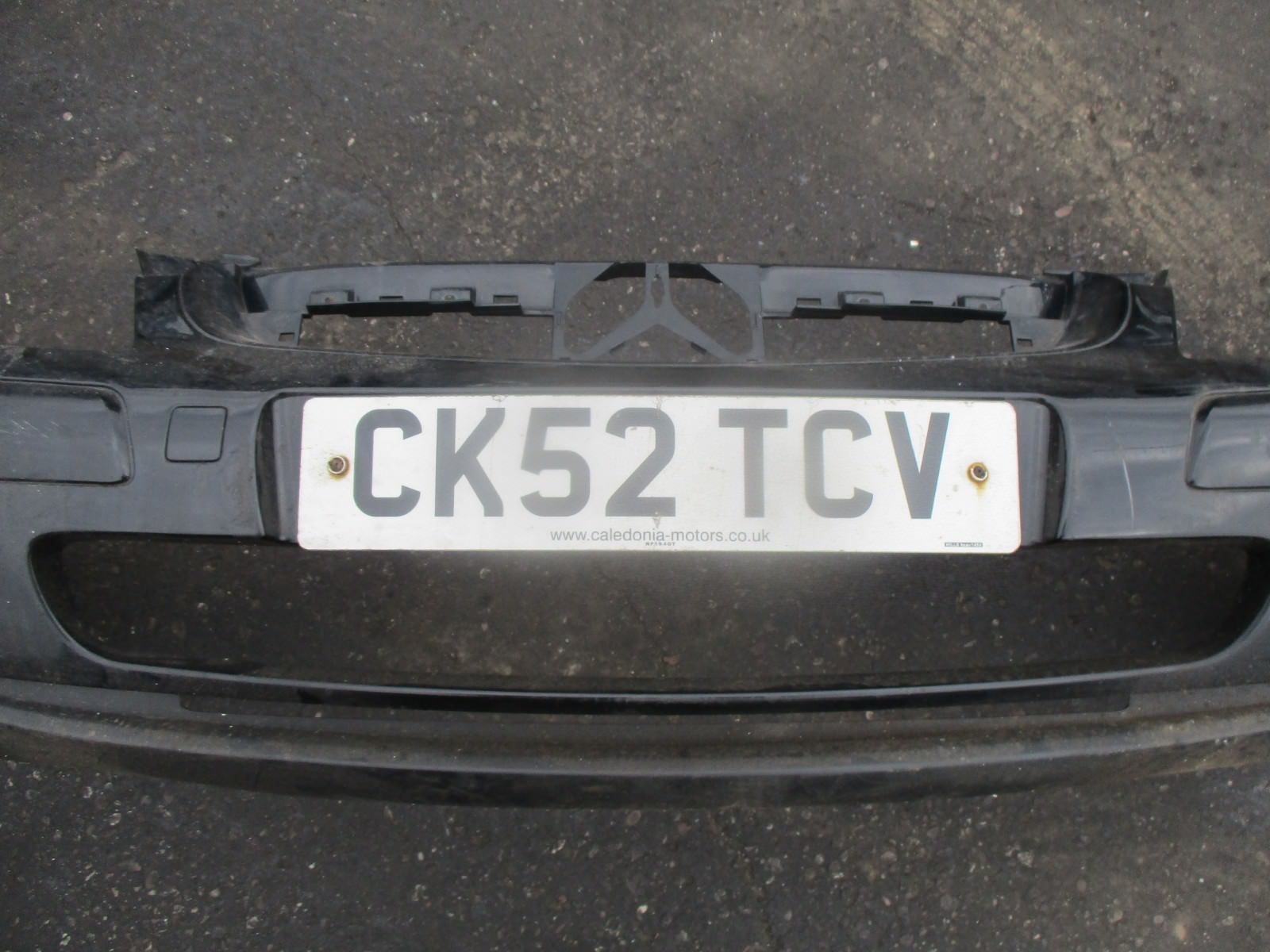 CITROEN C5 2002 FRONT BARE PLASTIC BUMPER TRIM STRIP LOWER VALANCE BLACK