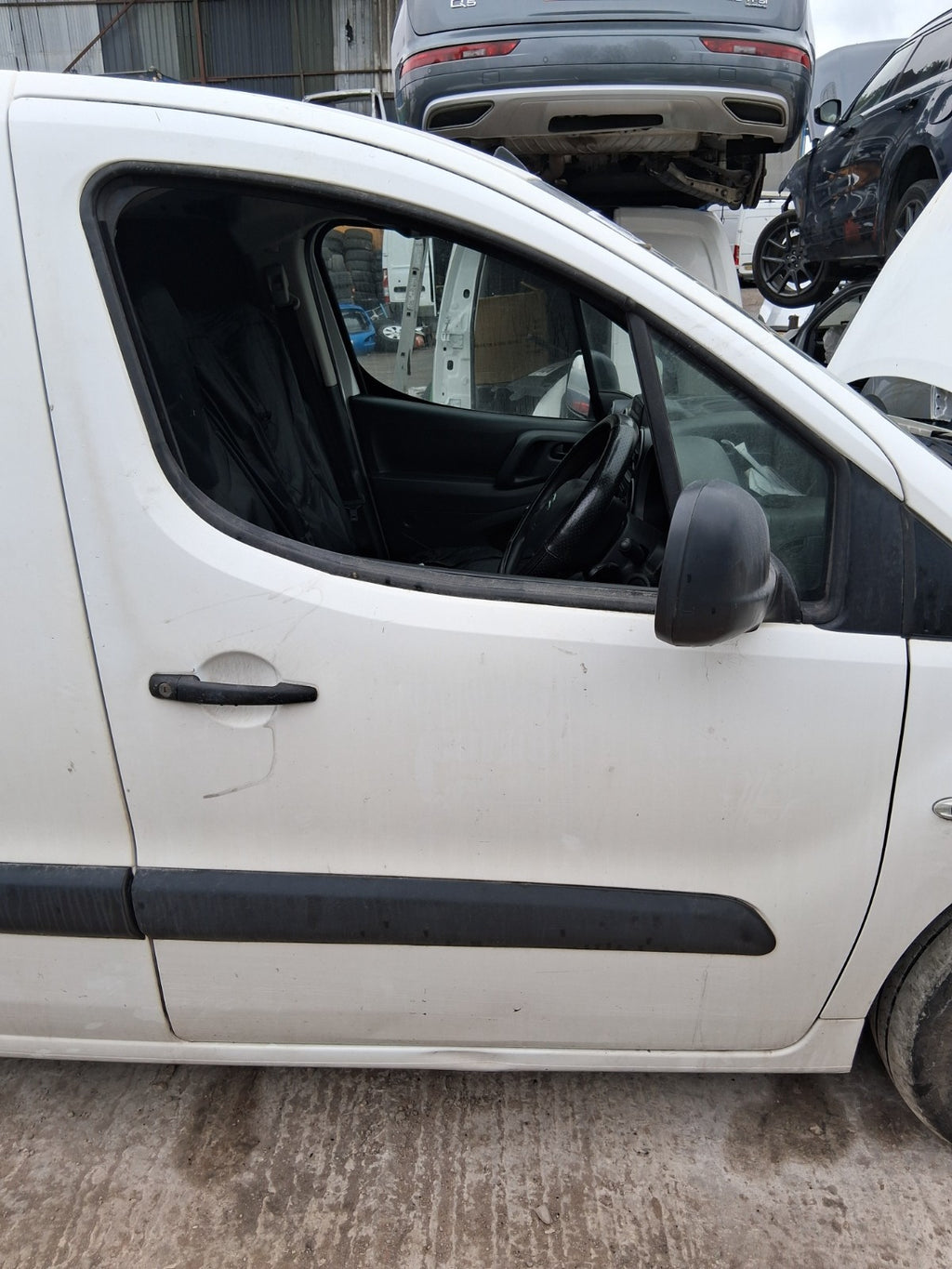 2017 CITROEN BERLINGO MK2 OSF DRIVER SIDE FRONT RIGHT BARE DOOR WHITE
