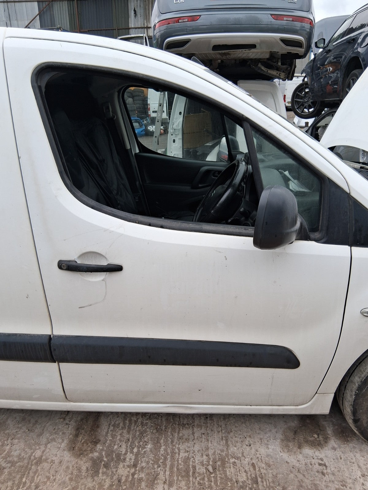 2017 CITROEN BERLINGO MK2 OSF DRIVER SIDE FRONT RIGHT BARE DOOR WHITE