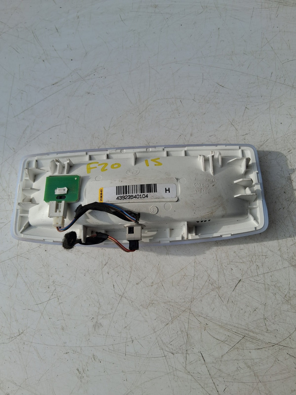 BMW 1 SERIES F20 2015 INTERIOR ROOF READING LIGHT 43923940104