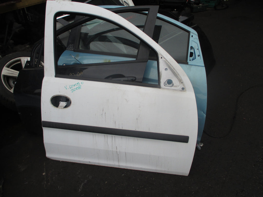 VAUXHALL COMBO C 2008 OSF DRIVER SIDE FRONT BARE DOOR SHELL WHITE