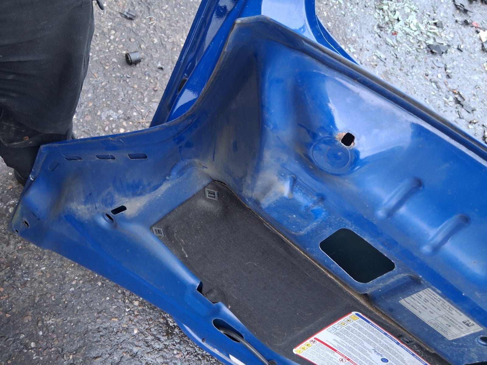 2016 FIAT FIORINO FRONT BONNET HOOD PANEL BLUE