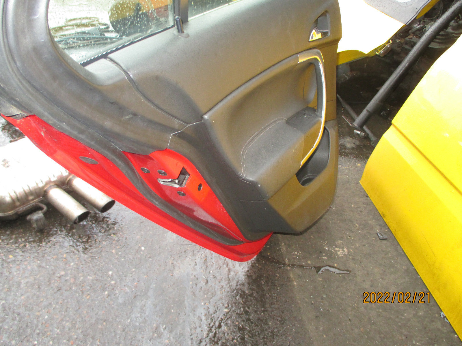 VAUXHALL INSIGNIA A 2014 NSR PASSENGER SIDE REAR DOOR COMPLETE RED