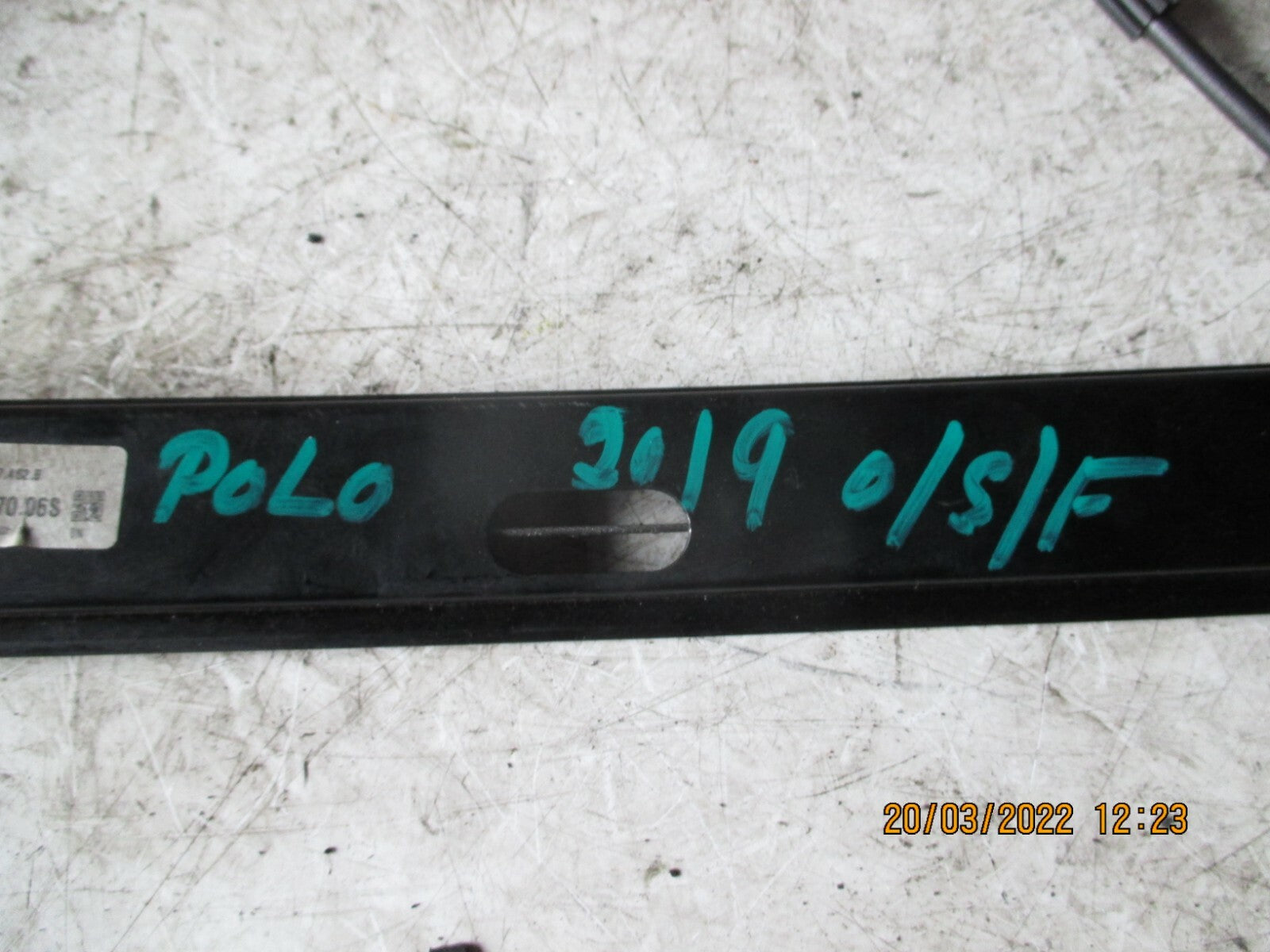 VOLKSWAGEN POLO 2019 MK6 AW OSF FRONT DRIVER SIDE WINDOW REGULATOR 2G4837462