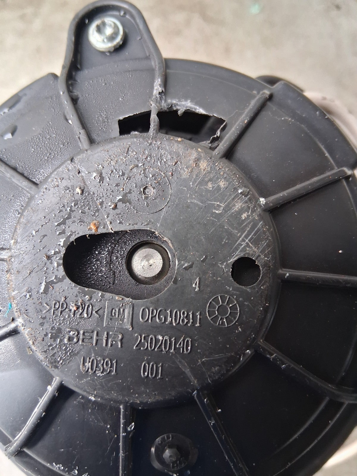 2008 CITROEN C2 HEATER BLOWER MOTOR 25020139