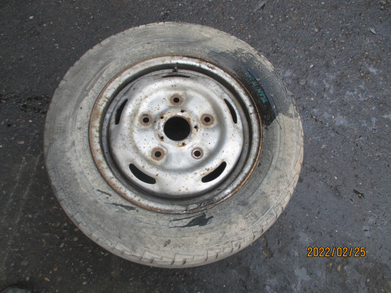 FORD TRANSIT MK7 2012 STEEL WHEEL WITH TYRE 195/70R15