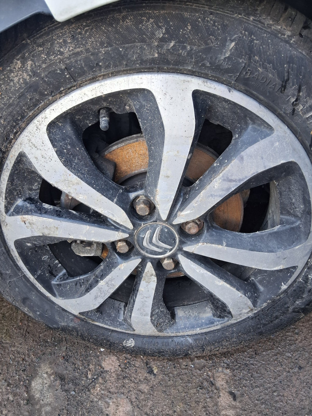 2018 CITROEN C1 FLAIR MK2 15 INCH ALLOY WHEEL WITH TYRE 165/60R15